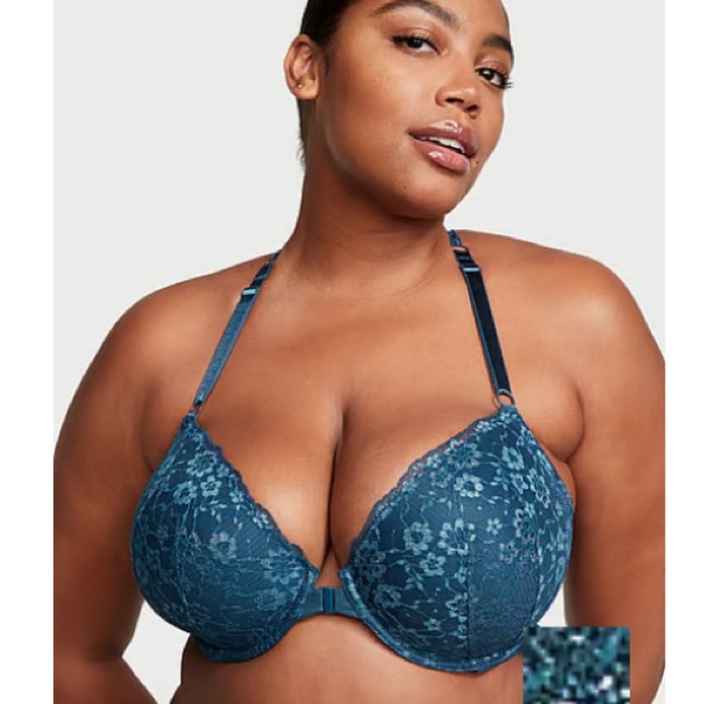 Victoria’s Secret Sexy Tee Posey Lace Lightly Lined Demi Bra, unlike new shape!